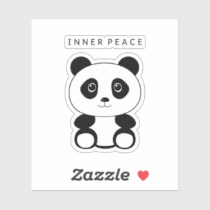Inner Peace Panda Sticker