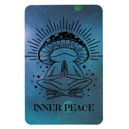 Inner Peace Zen Frog Magnet