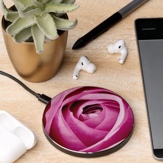 Inner Petals of Rose Bud Wireless Charger (Desk 2)