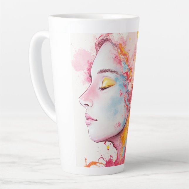 Inner Radiance  Latte Mug (Left Angle)