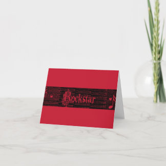 Inner Rockstar Gig Invitation rojo