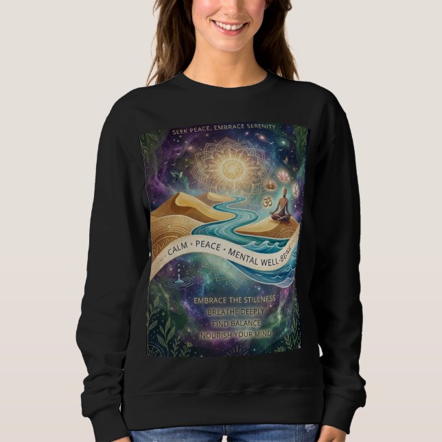 Inner Sanctuary: A Visual Breath of Fresh Air Sweatshirt (Front)