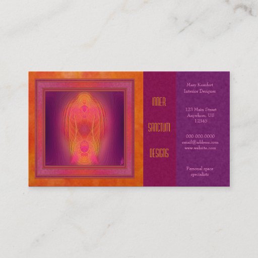 Customizable Inner Sanctum Abstract Art Business Card