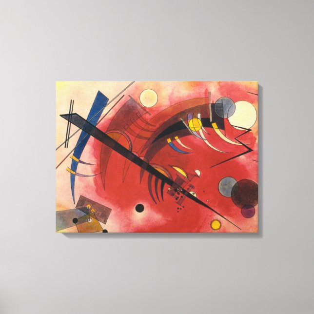Inner Simmering Abstract Painting Canvas Print (Front)