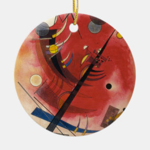 Inner Simmering Abstract Painting Ceramic Ornament