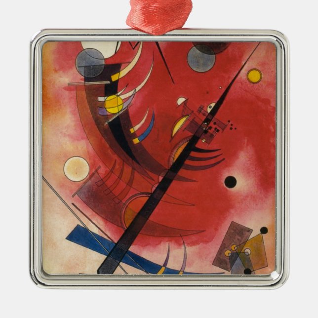 Inner Simmering Abstract Painting Metal Ornament (Front)