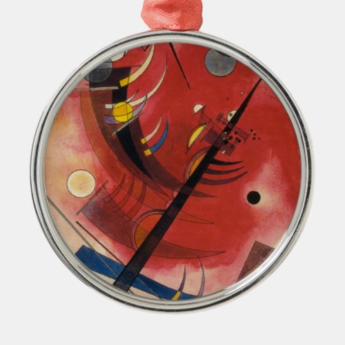 Inner Simmering Abstract Painting Metal Ornament