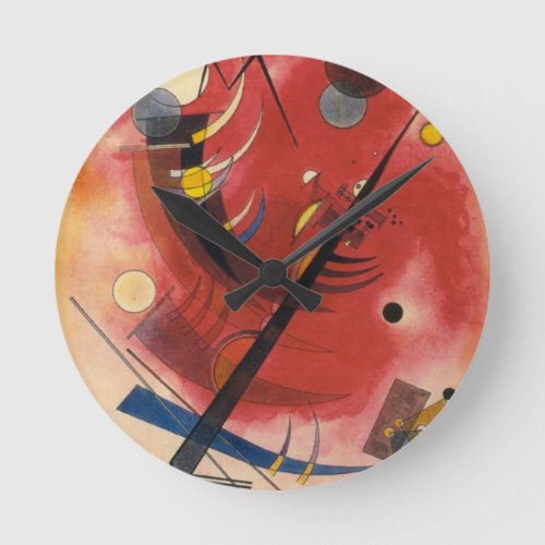 Inner Simmering Abstract Painting Round Clock