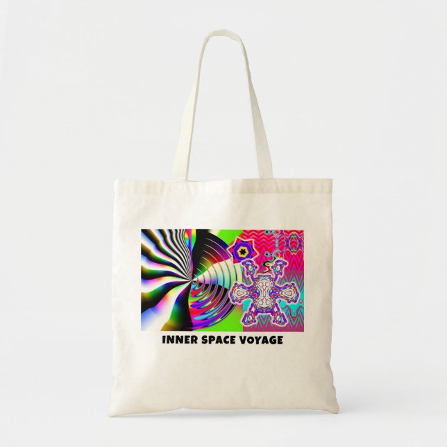 INNER SPACE VOYAGE ( you may change the words ) Tote Bag (Front)