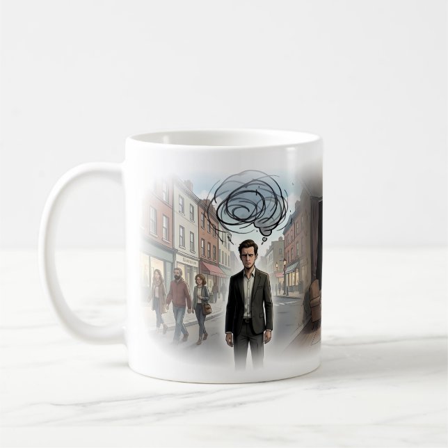 Inner Storm Before the Quiet Room Art Mug (Left)