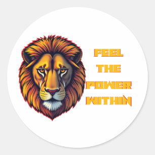 Inner Strength Unleashed Classic Round Sticker