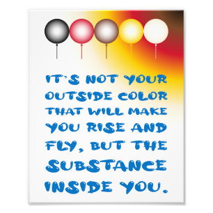 Inner Substance of an External Color Photo Print