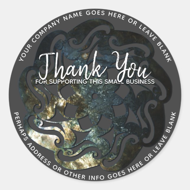 Inner Temple Mandala Classic Round Sticker (Front)