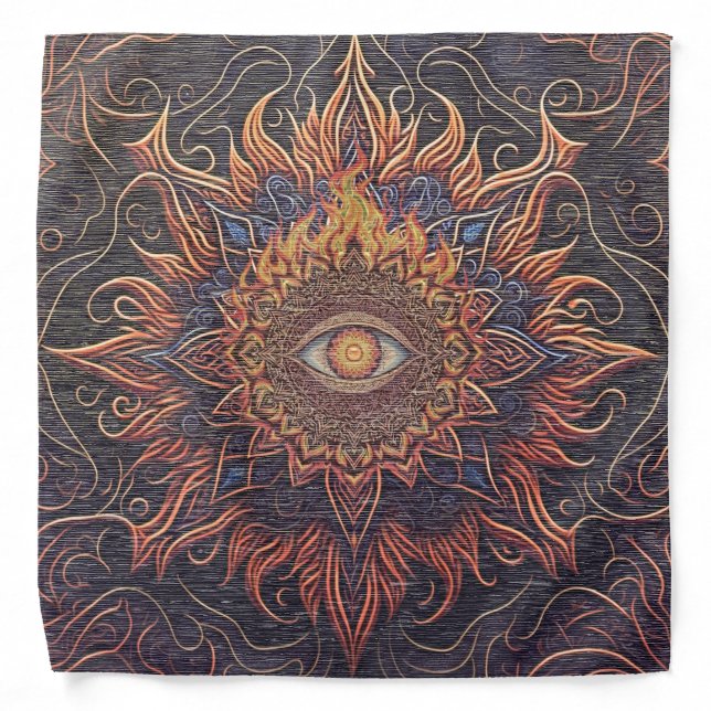Inner Visionary - Flaming Eye Bandana (Front)