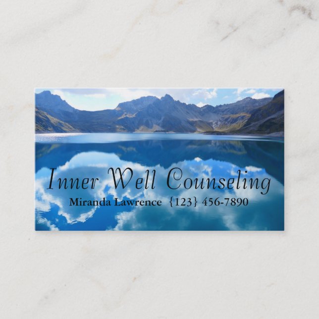 Inner Well Counseling Therapy Therapist Business Card (Front)