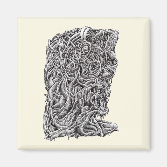 Innerbeastman, ink drawing  magnet (Front)