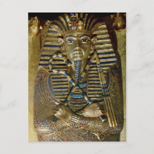 Innermost coffin of Tutankhamun Postcard
