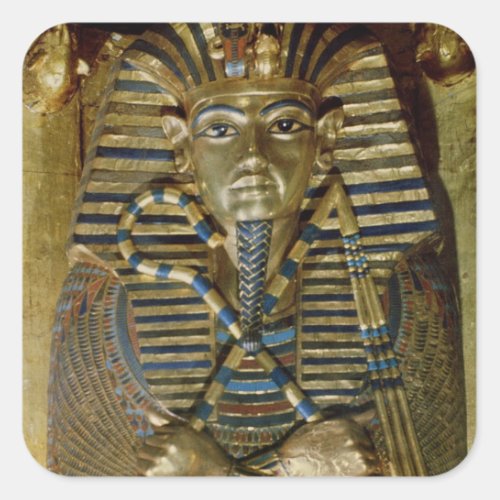 Innermost coffin of Tutankhamun Square Sticker