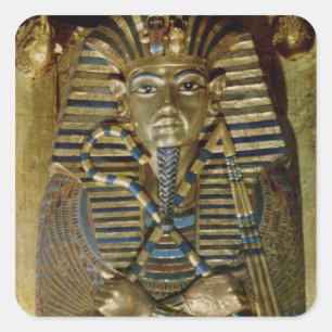 Innermost coffin of Tutankhamun Square Sticker