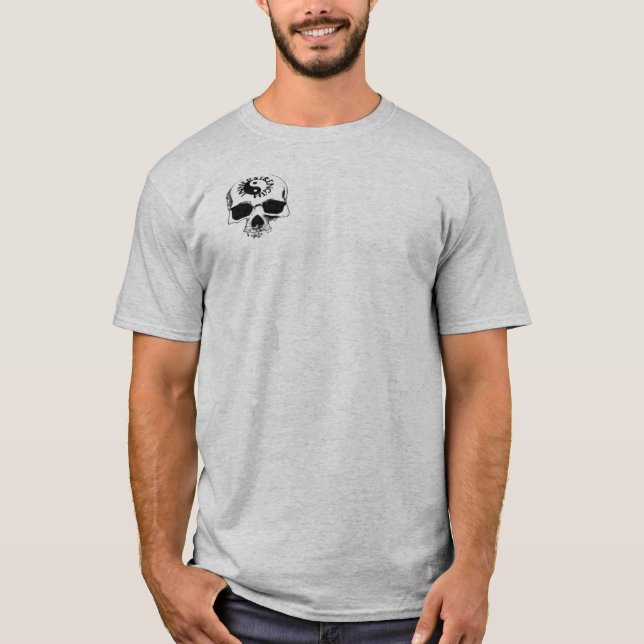 INNERSTRENGTH skull badge of thought T-Shirt (Front)