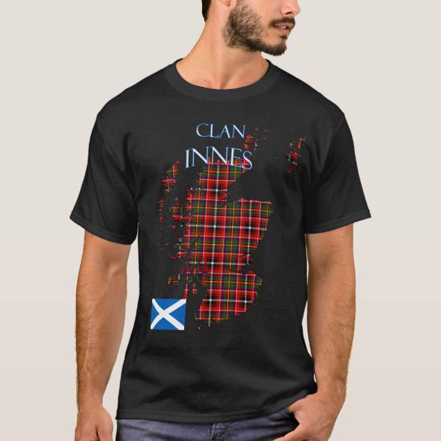 Innes Scottish Clan Tartan Scotland T-Shirt (Front)