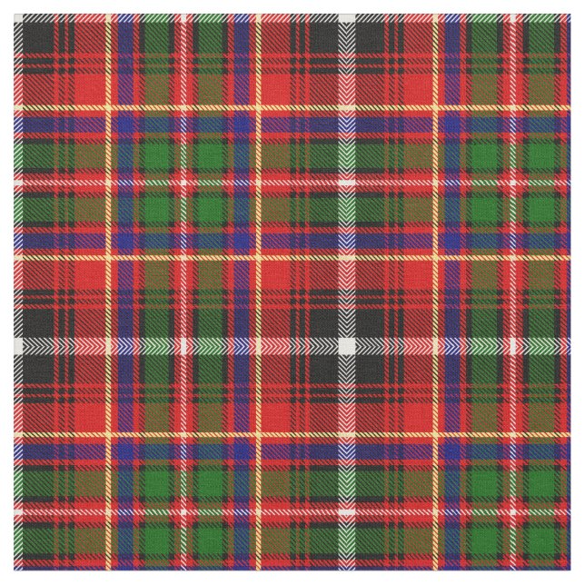 Innes Tartan Print Fabric (Close Up)