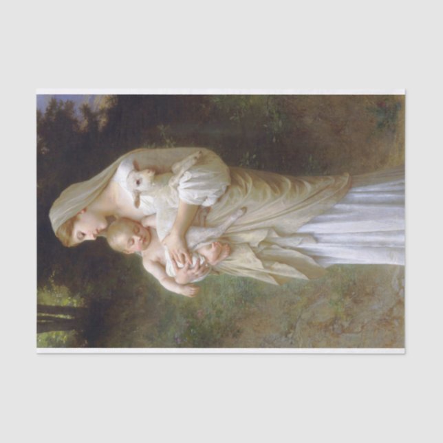 Innocence by William Bouguereau Tissue Paper (Front)