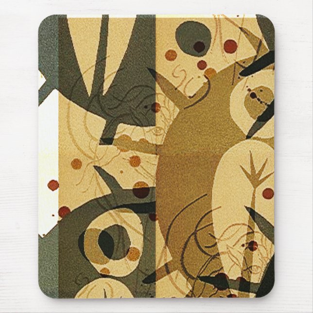 Innocence in Extremis Brown Grunge Mouse Pad (Front)