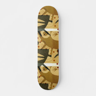 Innocence in Extremis Brown Grunge Skateboard Dec Deck