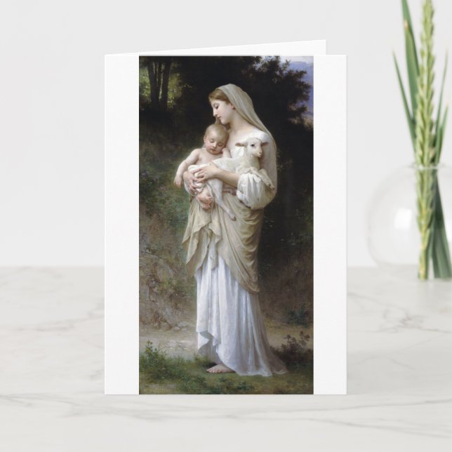 Innocence (Madonna and Child), Bouguereau Card (Front)