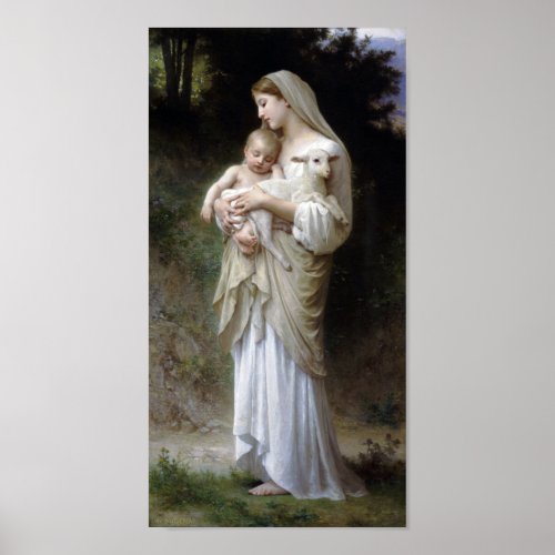 Innocence Madonna and Child Bouguereau Poster