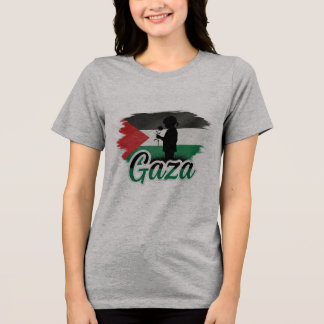 Innocence of Gaza: A Quiet Blossom Tri-Blend Shirt