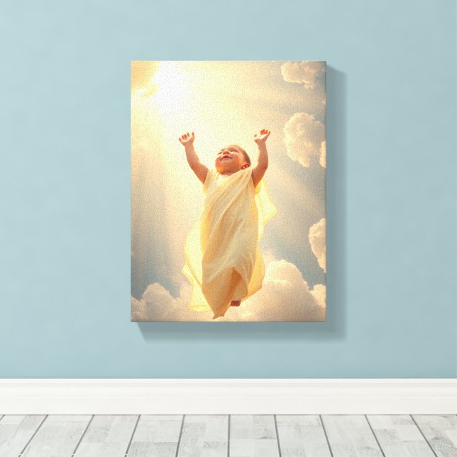 Innocence Soars - Premium Wrapped Canvas (Gloss) Print (Insitu(Wood Floor))