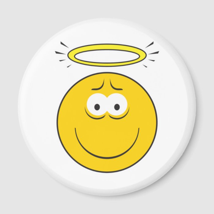 Innocent Angel  Smiley Face Refrigerator Magnet