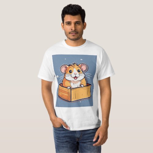 innocent animal hamster tshrit for mens wear T_Shirt