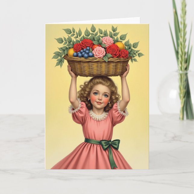 Innocent Beauty Portrait Card (Front)