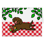 Innocent Chocolate Labrador Puppy (Front Horizontal)