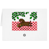 Innocent Chocolate Labrador Puppy Cards (Back Horizontal)