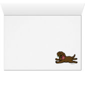 Innocent Chocolate Labrador Puppy Cards (Inside Horizontal (Bottom))