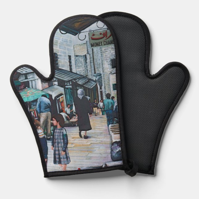 Innocent Eyes of Old Jerusalem Oven Mitt (Front/Back)