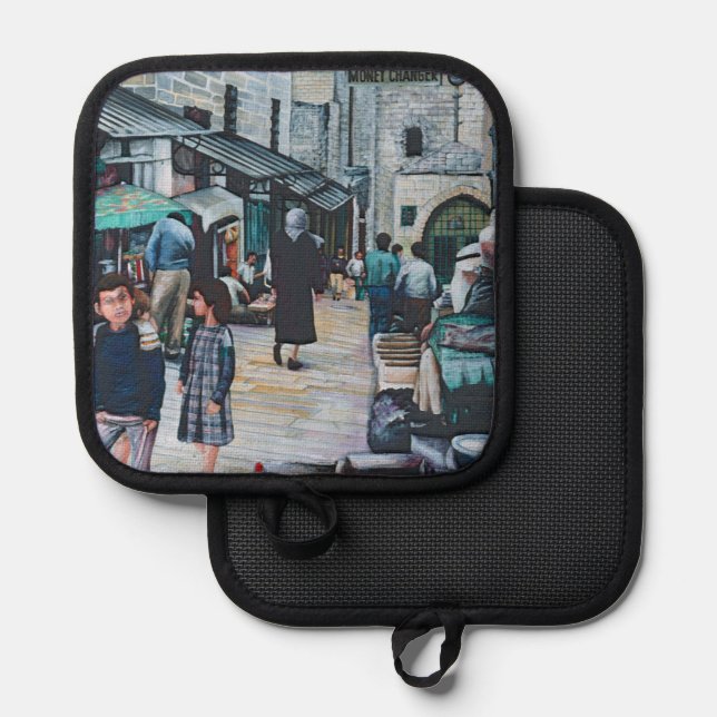 Innocent Eyes of Old Jerusalem Pot Holder (Front/Back)
