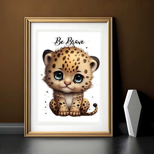 Innocent Eyes Wild Heart Baby Cheetah Poster