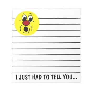 Innocent Face Grumpey Notepad by disgruntled_genius at Zazzle
