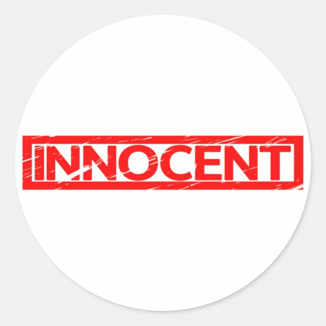 Innocent Stamp Classic Round Sticker (Front)
