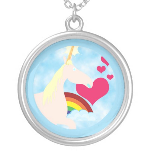 Innocent Unicorn Silver Plated Necklace