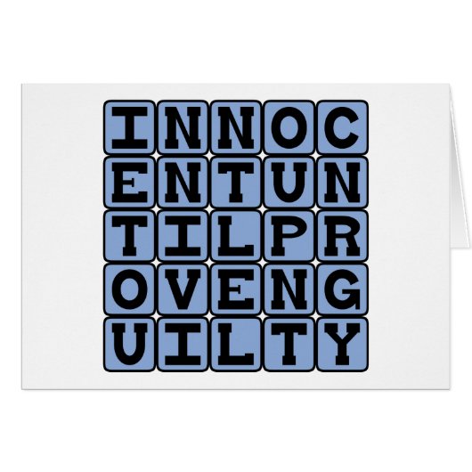 Innocent Until Proven Guilty, Innocence Cards (Front Horizontal)