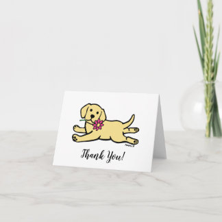 Innocent Yellow Labrador Puppy Thank You