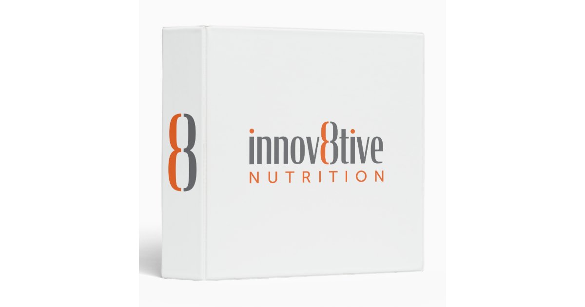 Innov8tive Nutrition 3 Ring Binder Zazzle