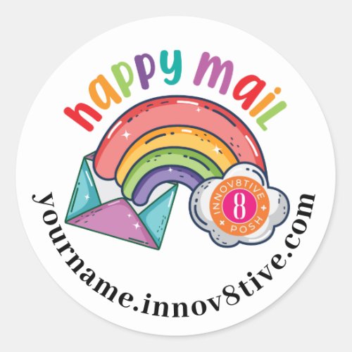 Innov8tive Posh happy mail sticker