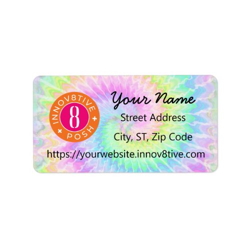 Innov8tive  Posh tie dye Address Label